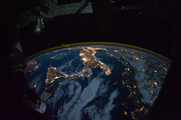 Image of Italy from the International Space Station