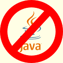 Image with a forbidden Java logo